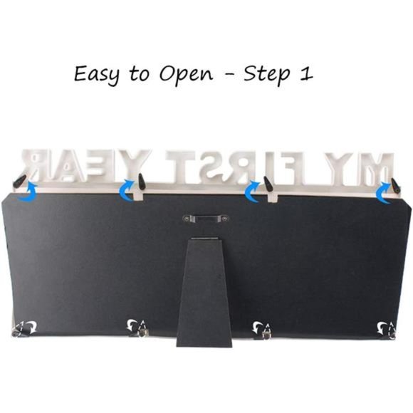 My First Year Frame Baby Picture Keepsake Frame for Photo Memories, White - Picture 5 of 7